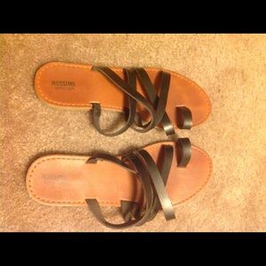 Black and Tan Sandal Combo